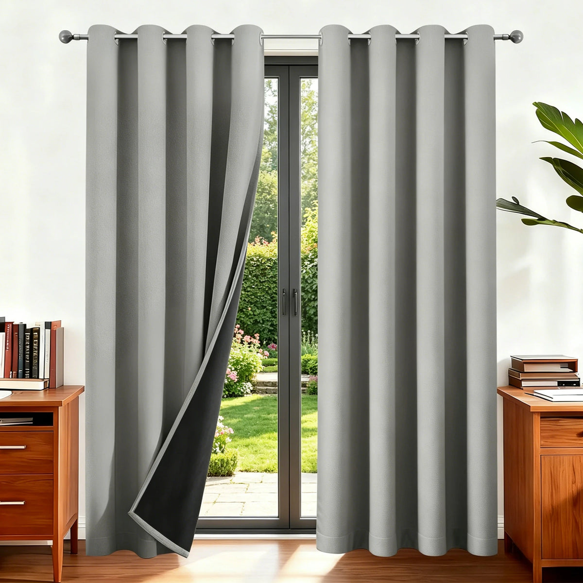 Blackout Curtains 100% Light Blocking Thermal Insulated Curtains