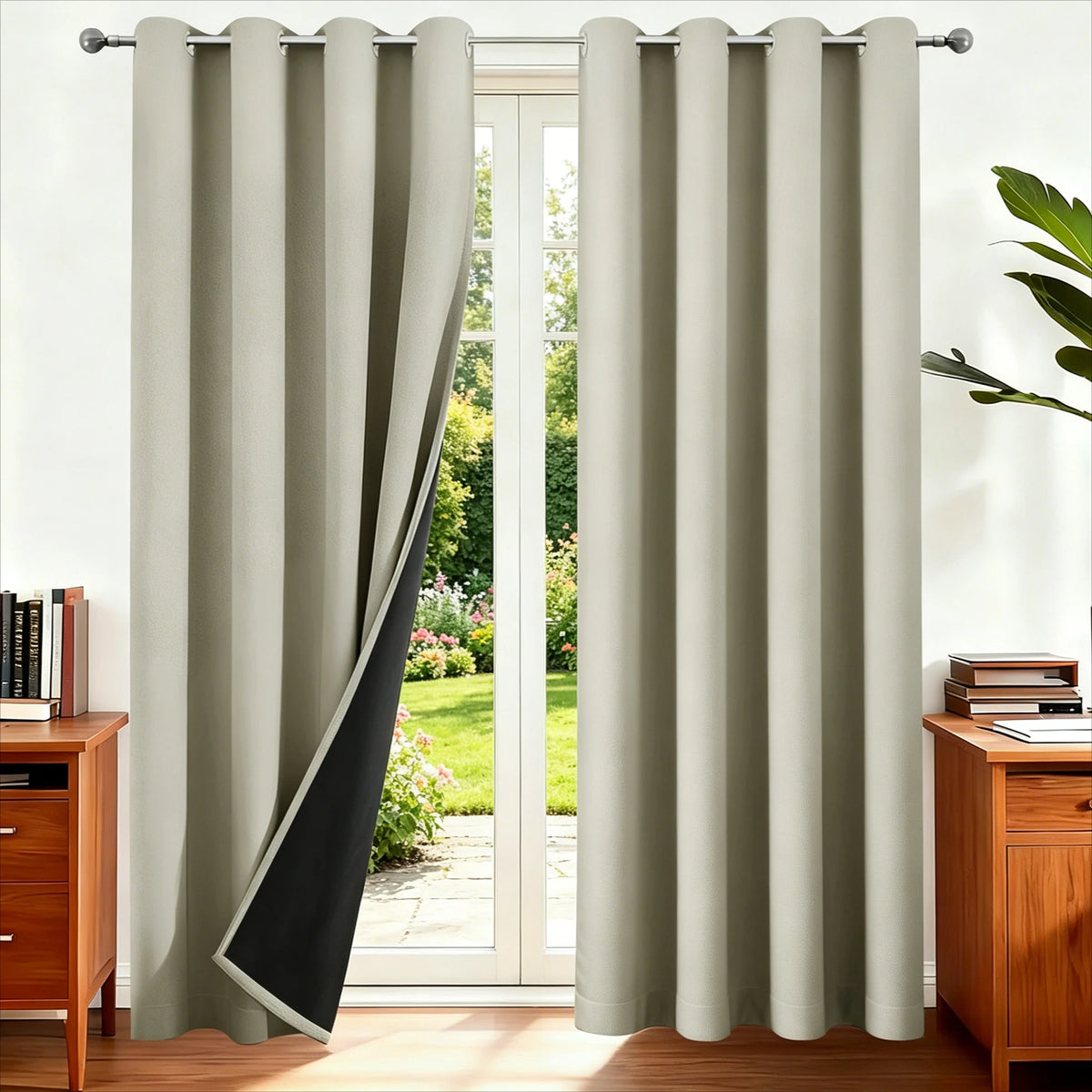 Blackout Curtains 100% Light Blocking Thermal Insulated Curtains