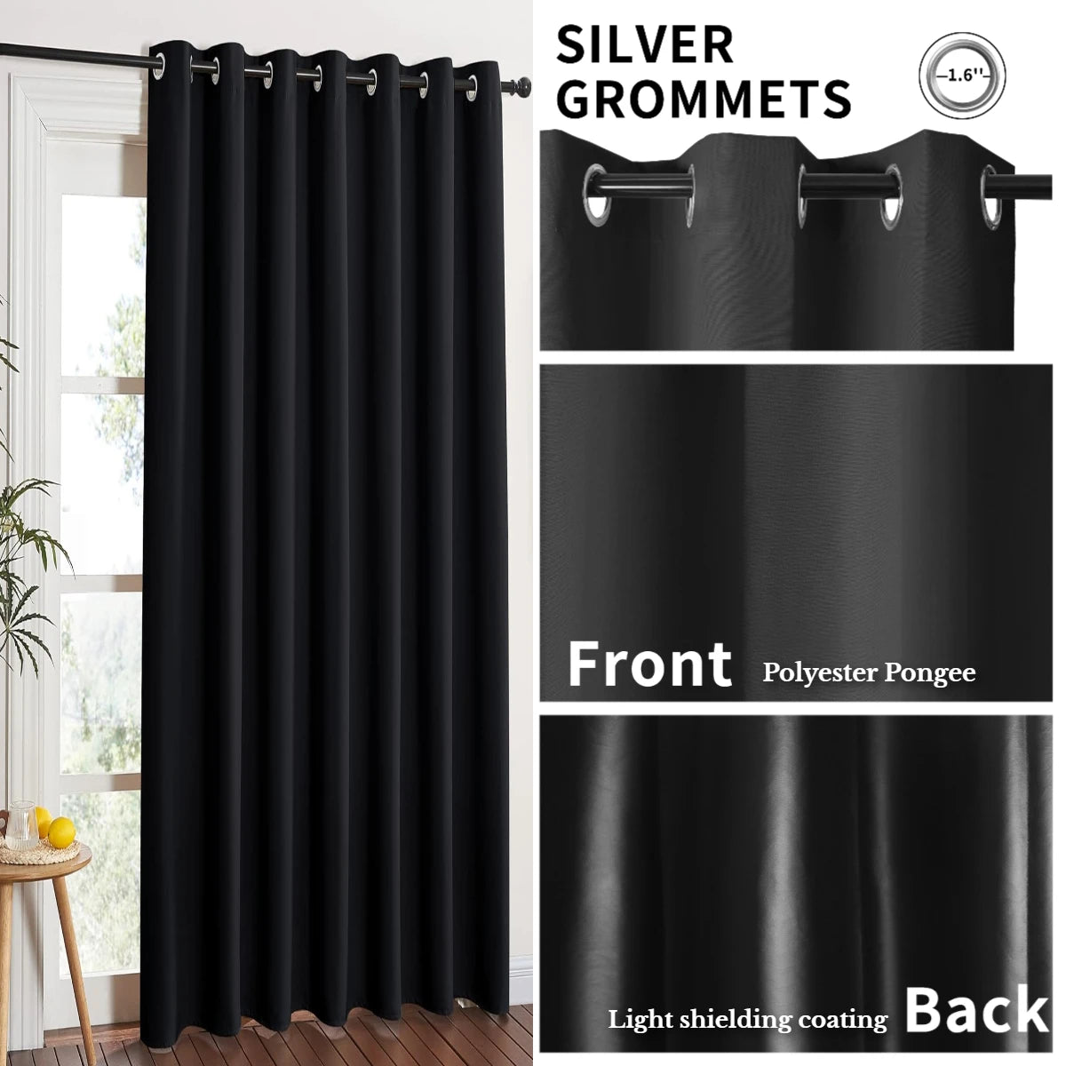 Blackout Curtains 100% Light Blocking Thermal Insulated Curtains