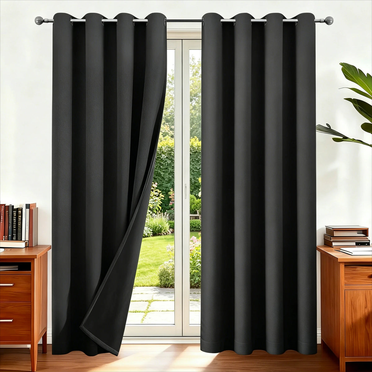 Blackout Curtains 100% Light Blocking Thermal Insulated Curtains